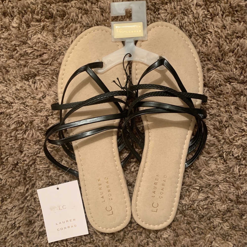 Brand New Lauren Conrad slip on sandals